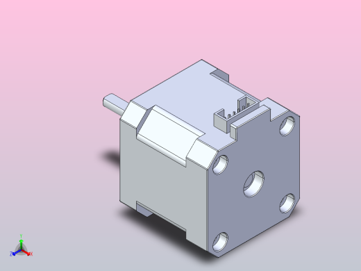 步进电机17HS4401S正等轴测缩略图