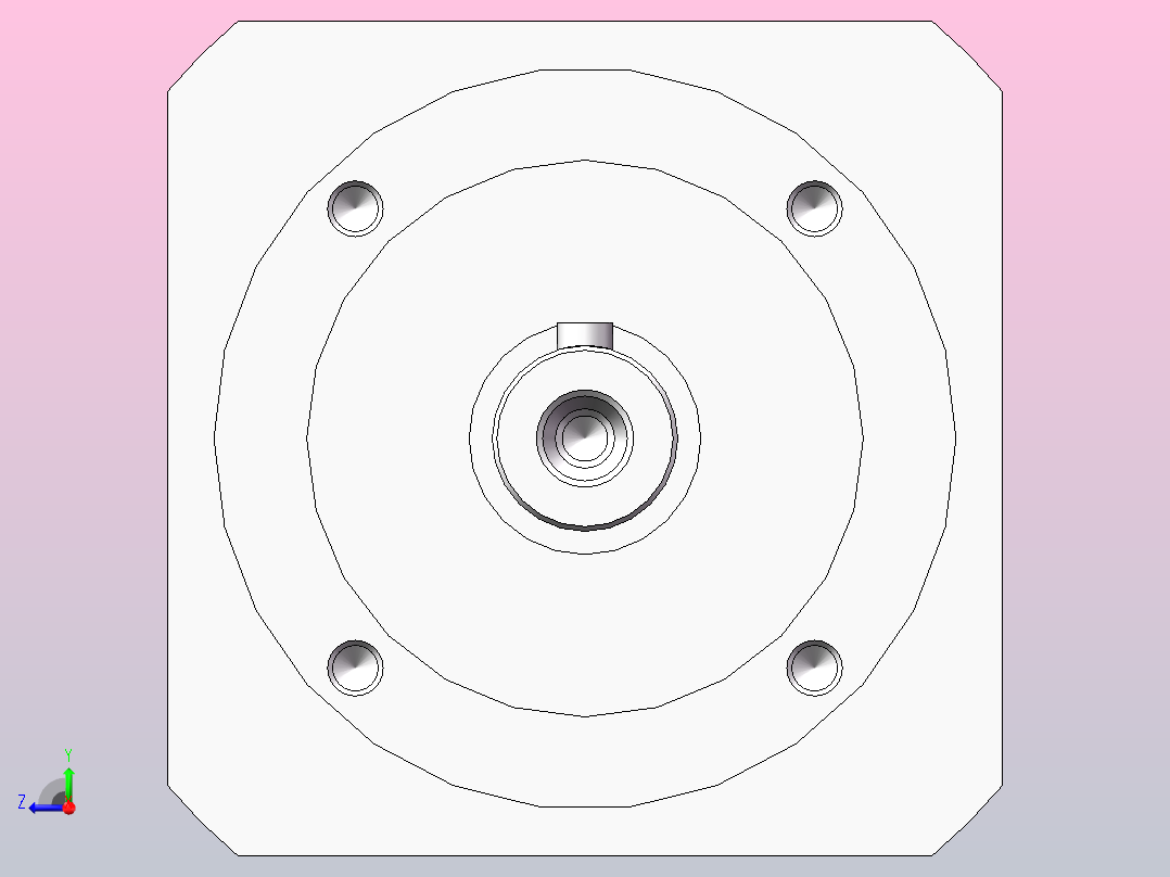 施耐德减速机右视图