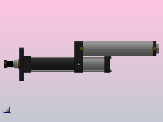 MPT-1T系列标准型[MPT-63-150-5-1T-M2-S1-0°]气压增压缸右视缩略图