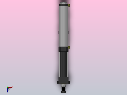 MPT-1T系列标准型[MPT-63-150-5-1T-M2-S1-0°]气压增压缸俯视缩略图