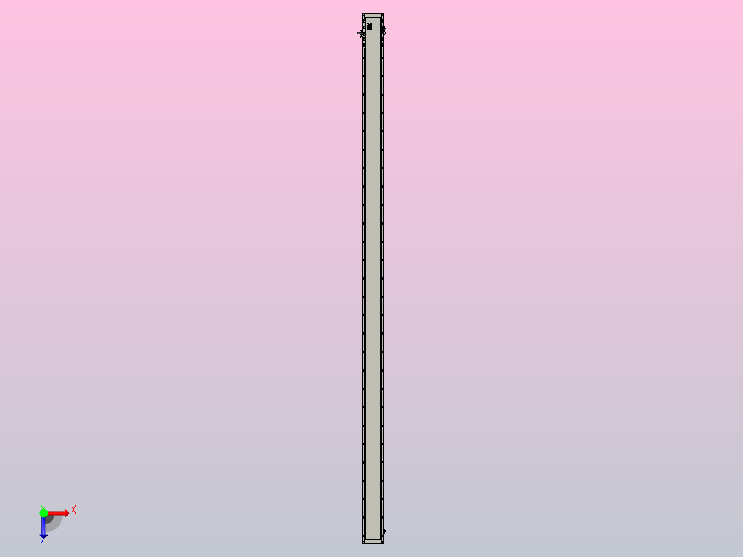 直驱直线电机轴TPA-LNP3-140-55C3-1-L3180-3-C-10-N3俯视图