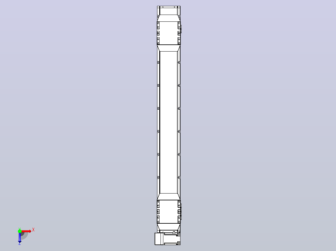 皮带直线轴双滑块型TPA-GCBS-150-P80-L450-LU-M75-N3俯视图