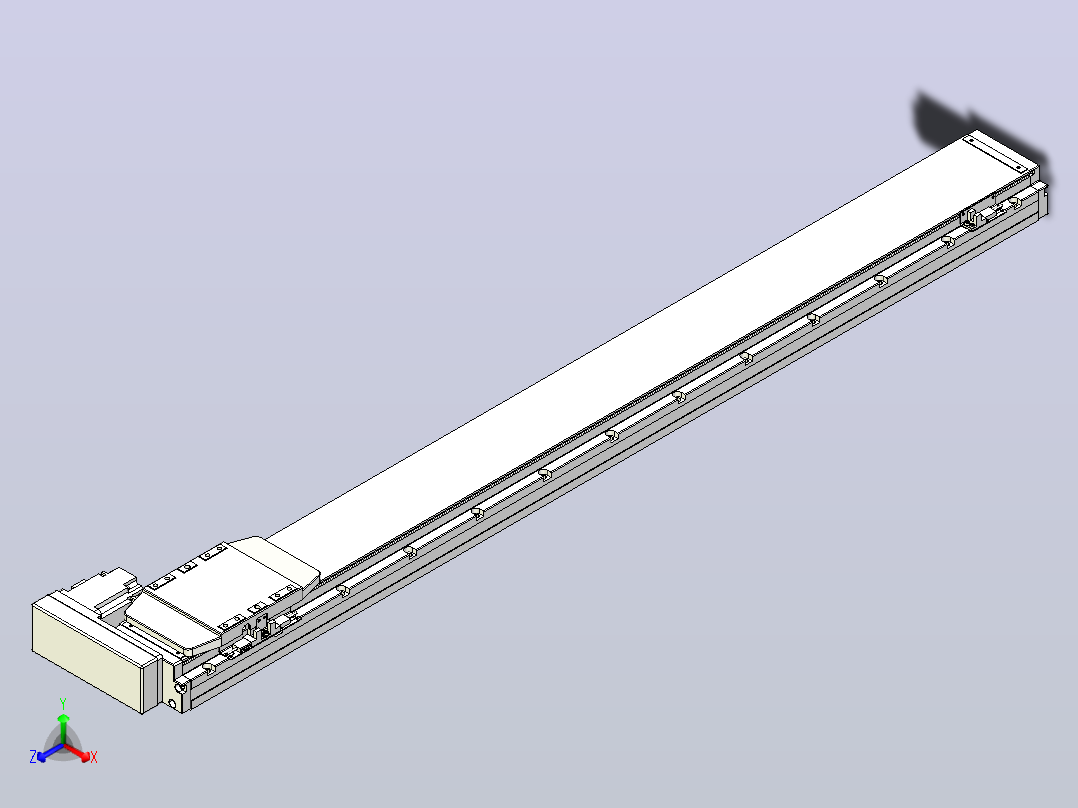 滚珠丝杠直线轴内置导轨TPA-GCR-120-1610C-L1050-MR-M40-N3主视图