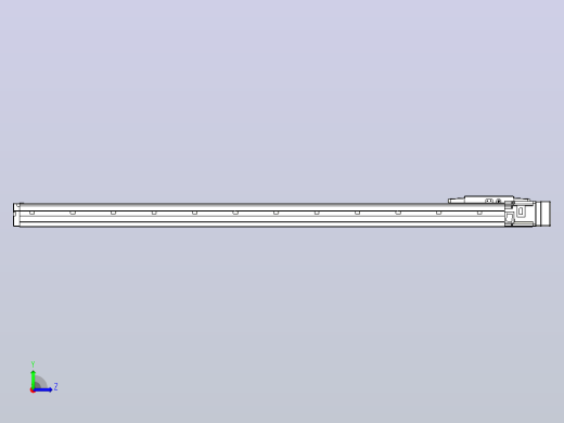 滚珠丝杠直线轴内置导轨TPA-GCR-120-1610C-L1050-MR-M40-N3左视缩略图
