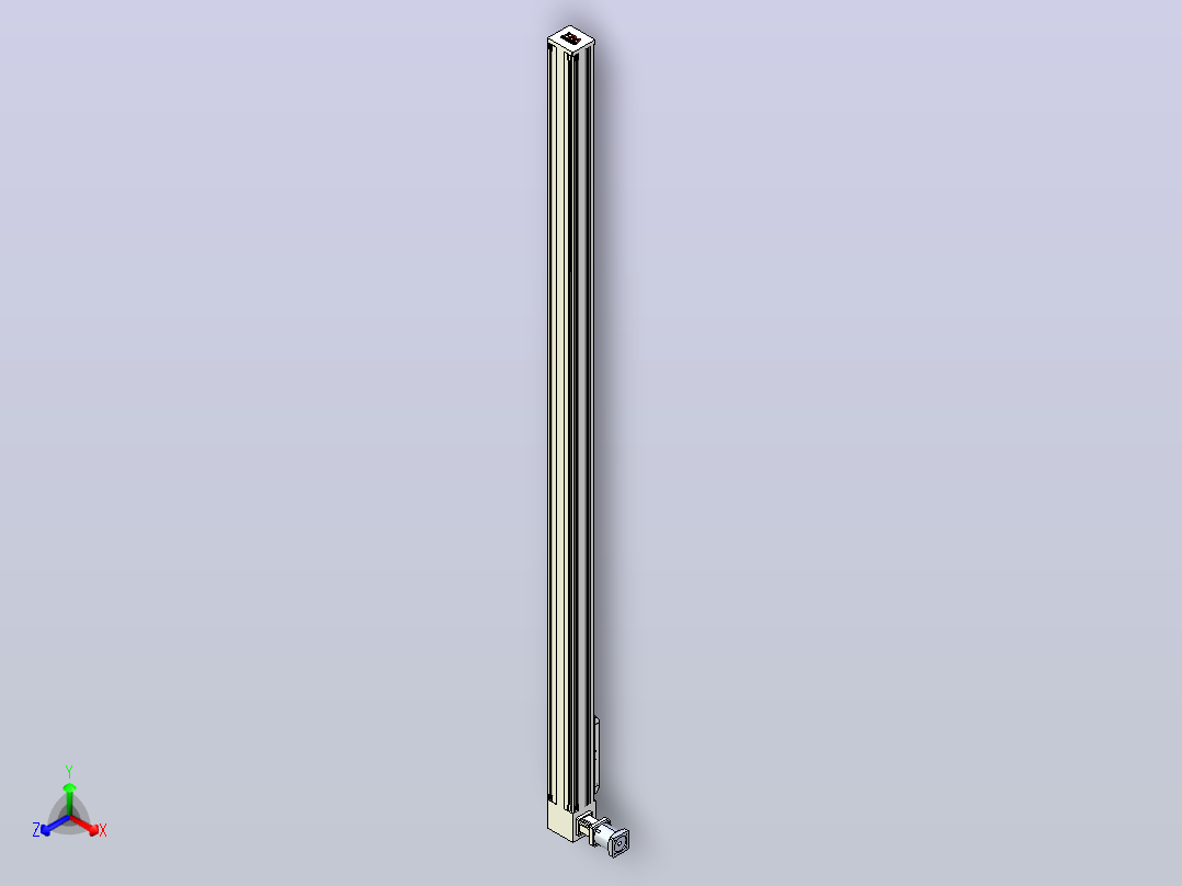 伺服电机集成皮带传动直线执行器TPA-OCB-140-256-L3050-DR-J90-N3主视图