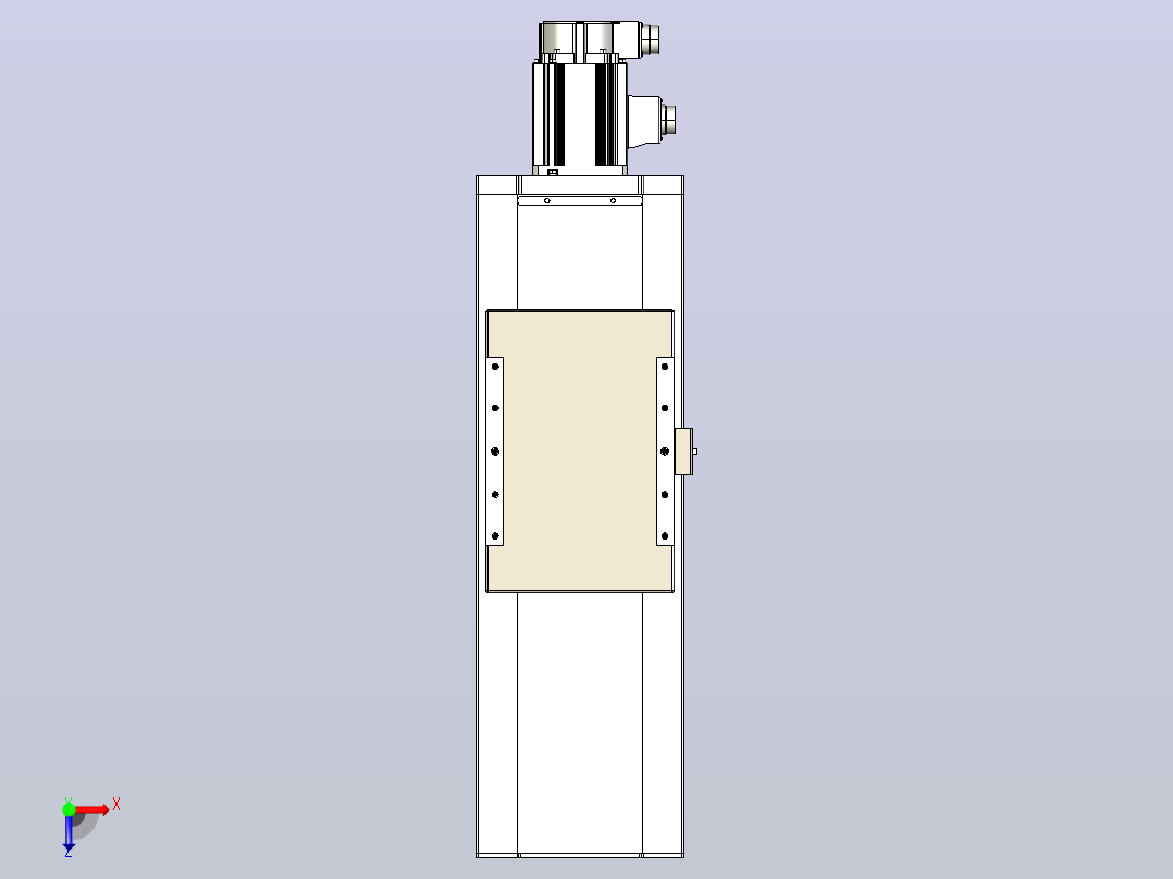 滚珠丝杠直线轴带导轨全封闭TPA-HCR-220D-3210C-L250-M-C-P1K-N3俯视图