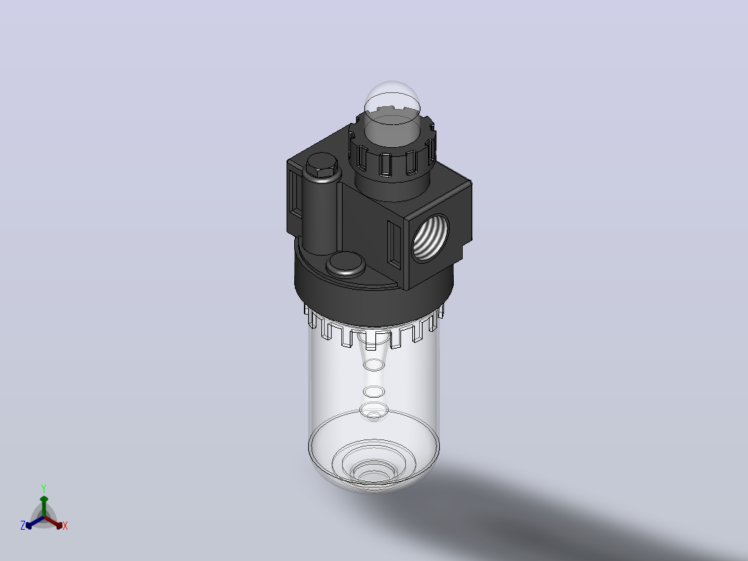 AL系列油雾器[AC2000]正等轴测图