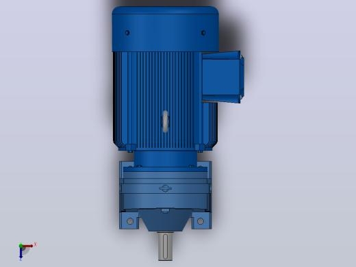 RX97底脚轴伸式安装斜齿轮减速机RX97-Y22-4P-180L-M1-0°俯视缩略图