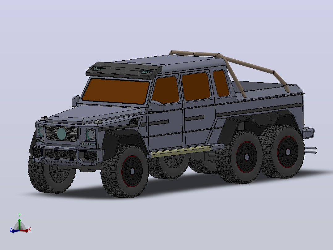 奔驰G63 AMG 6x6主视图
