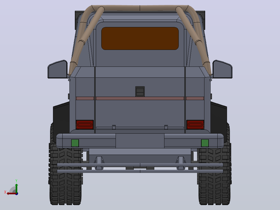 奔驰G63 AMG 6x6后视图