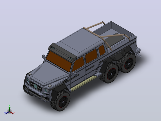 奔驰G63 AMG 6x6正等轴测缩略图