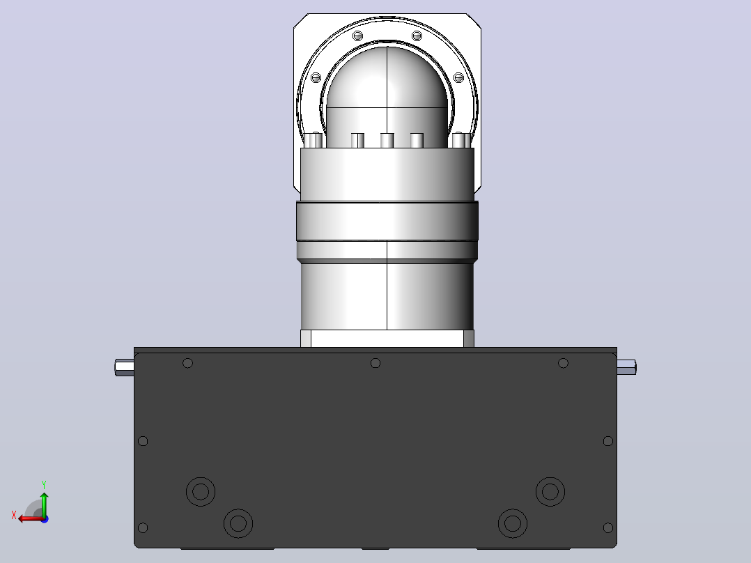 DMG135-BCR齿轮齿条模组直线滑台（电机后折）[DMG135-L11S500-DT400-A2D-BCR-P7]后视图