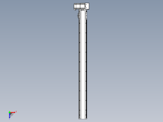 皮带直线轴半封闭可选导轨TPA-HNB-85D-90-L950-LU-C-P20-N3俯视缩略图