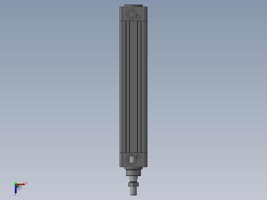 气缸CP95SB40-200俯视图