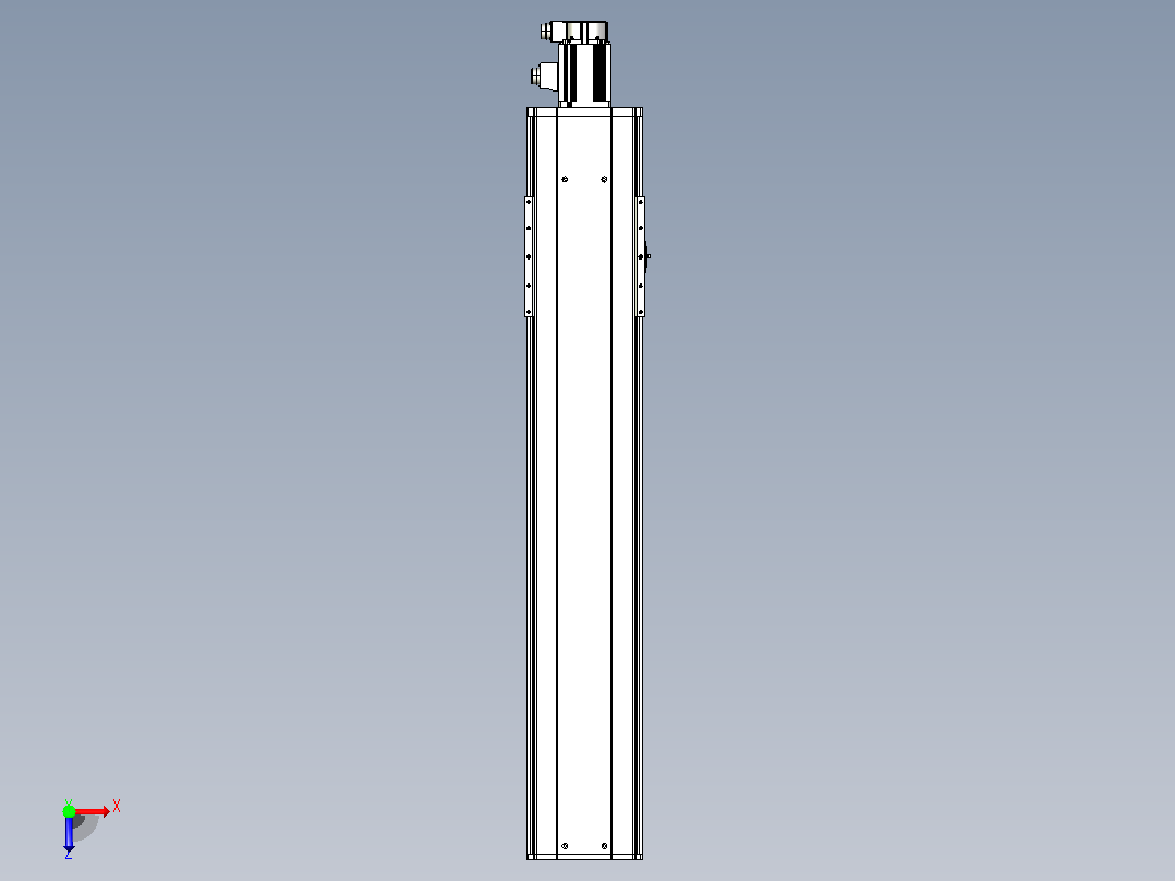 日规模组半封闭丝杆TPA-HNR-220D-3210C-L950-M-Y-P1K-N3俯视图