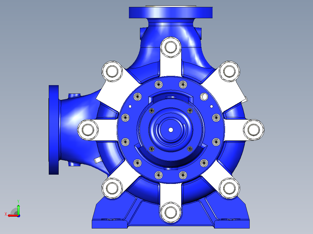 SULZER 环分段泵型号 MC 6 级后视图