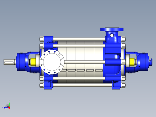 SULZER 环分段泵型号 MC 6 级右视缩略图