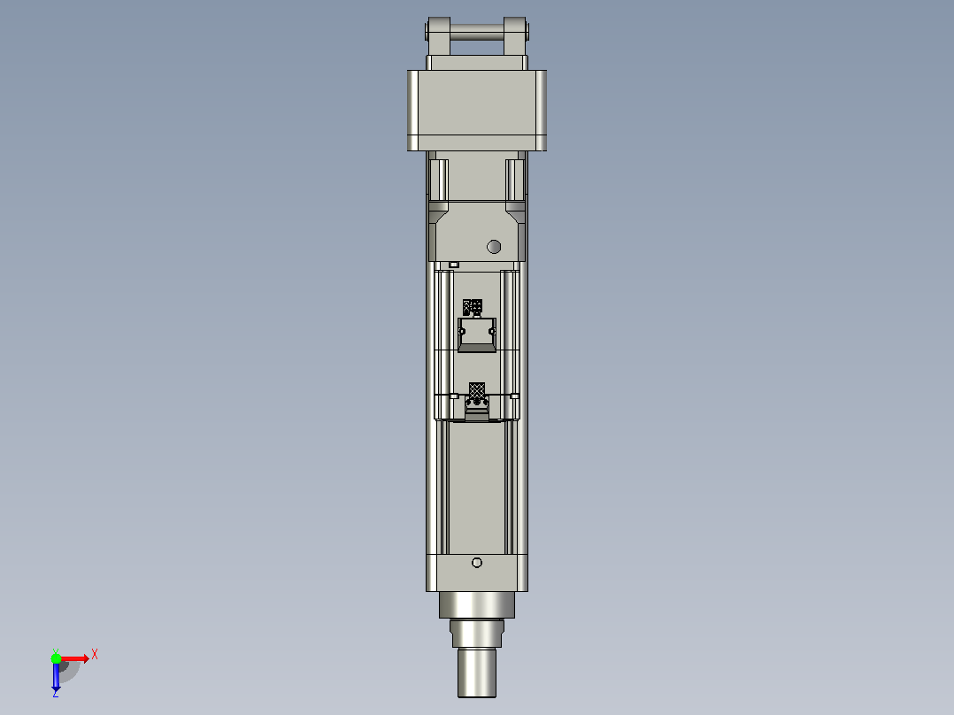 轻载电动缸TPA-ESR80-2510C-L200-MR-CB-W-P75-JX-C3俯视图