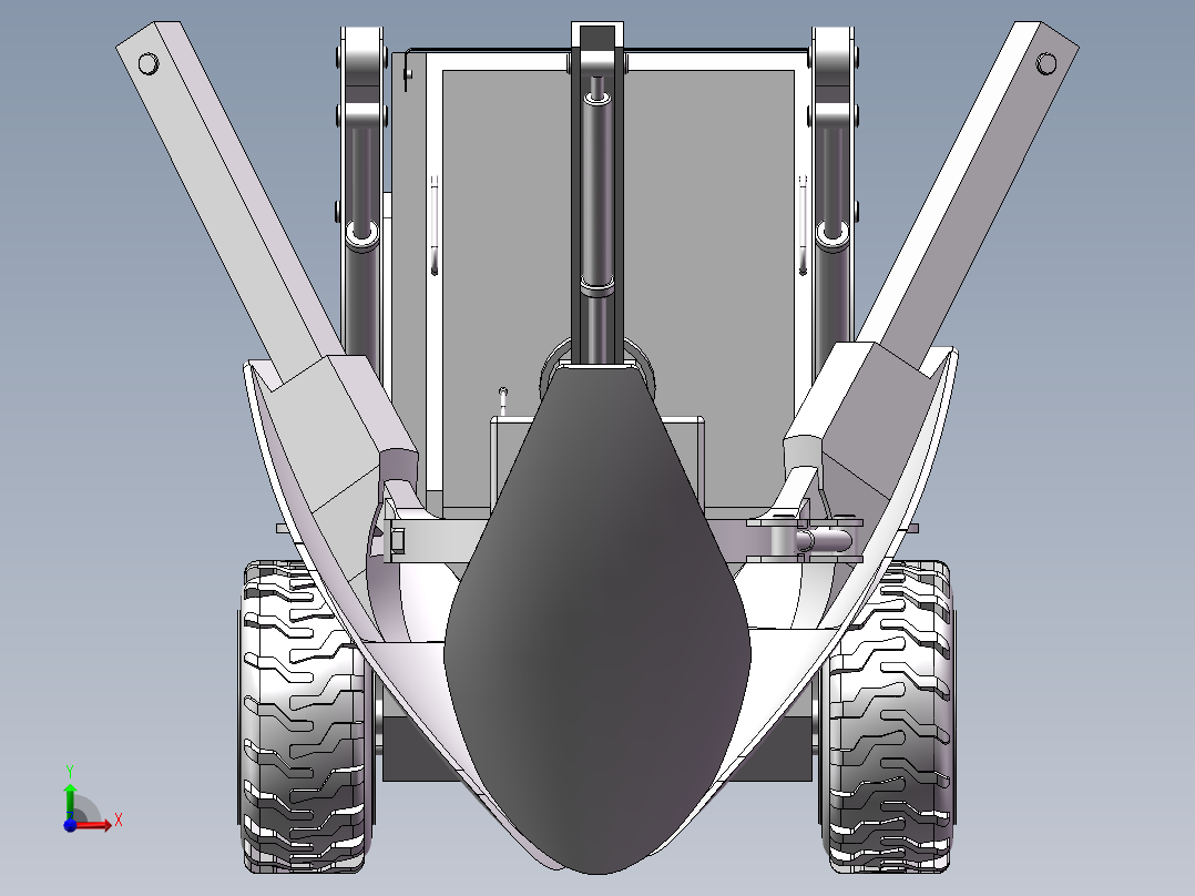 移树机模型sw16可编辑前视图