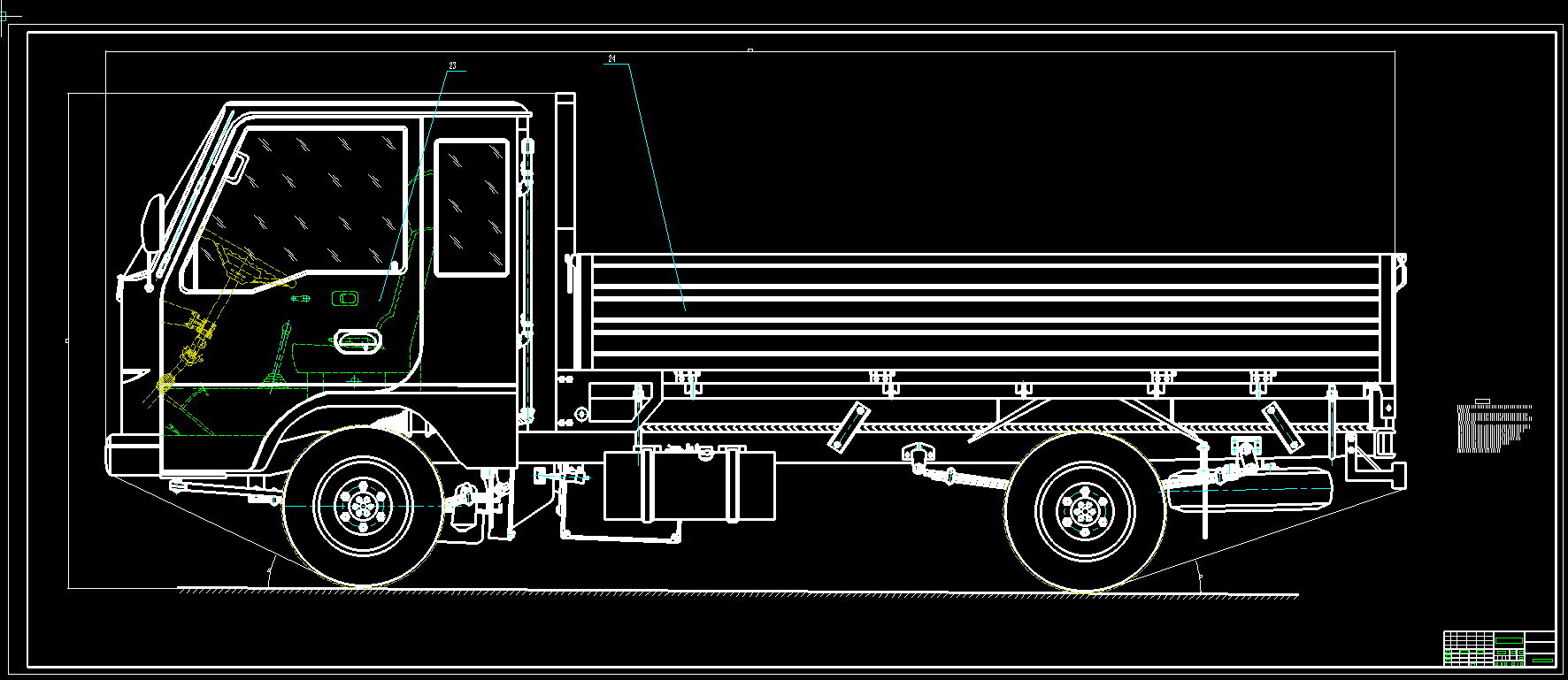 580_轻型载货汽车设计（底盘设计）（有cad图）