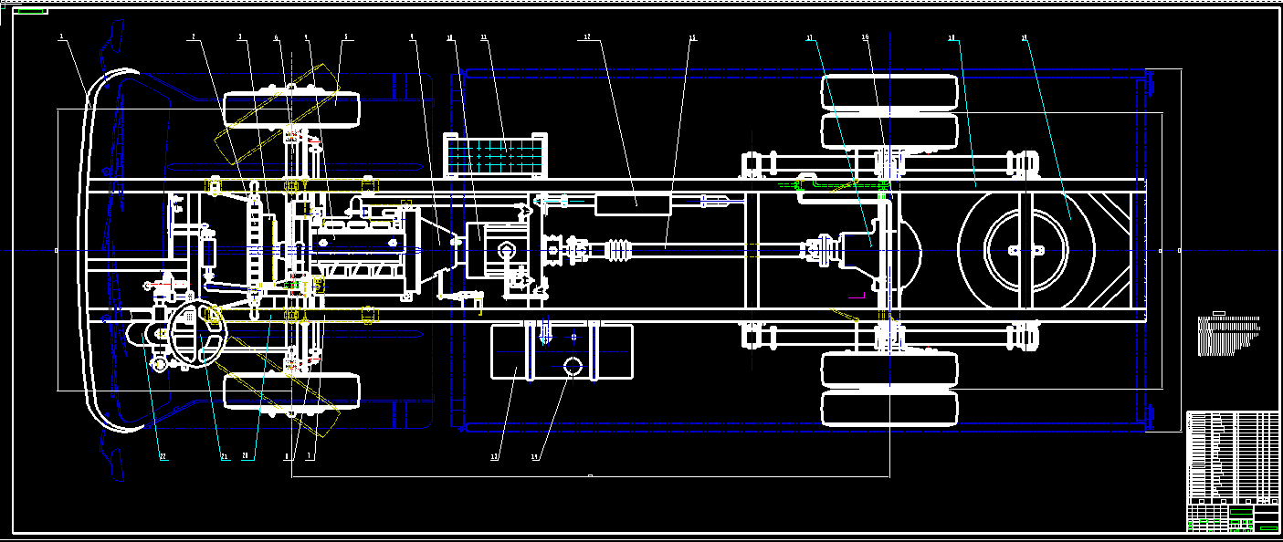 580_轻型载货汽车设计（底盘设计）（有cad图）