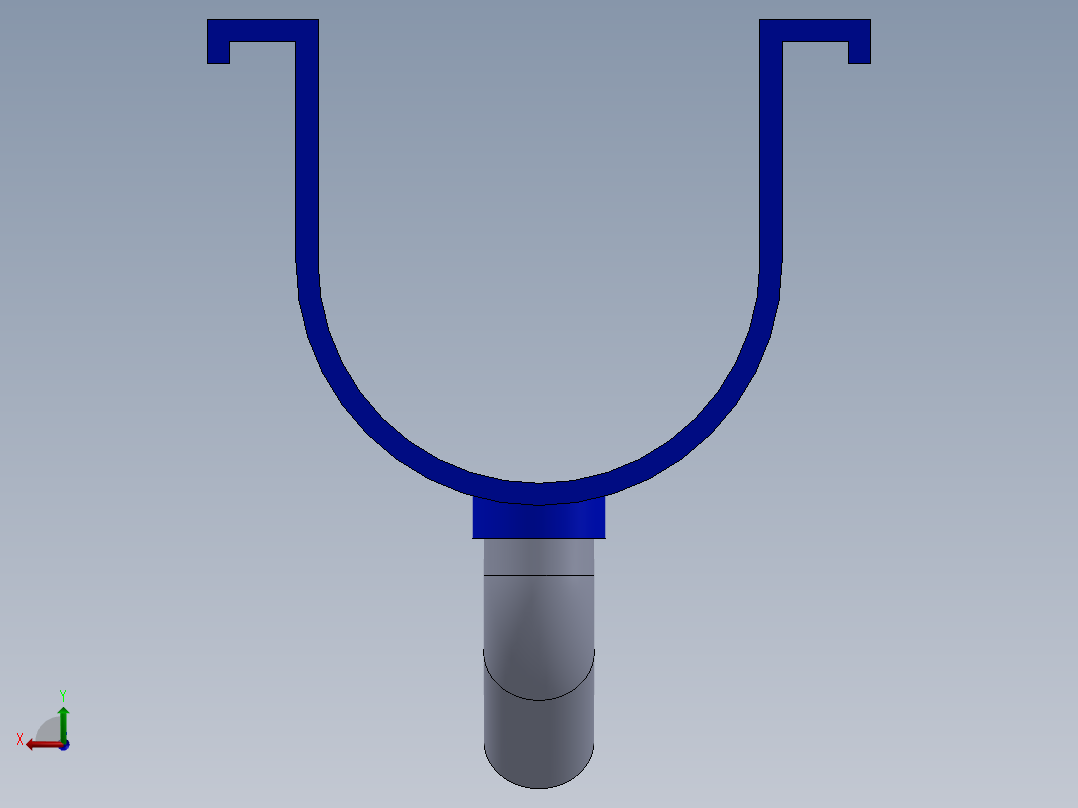 简易螺旋给料机构3D数模图纸 Solidworks设计后视图