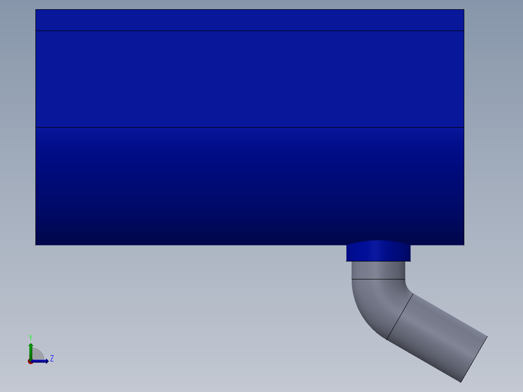 简易螺旋给料机构3D数模图纸 Solidworks设计左视图