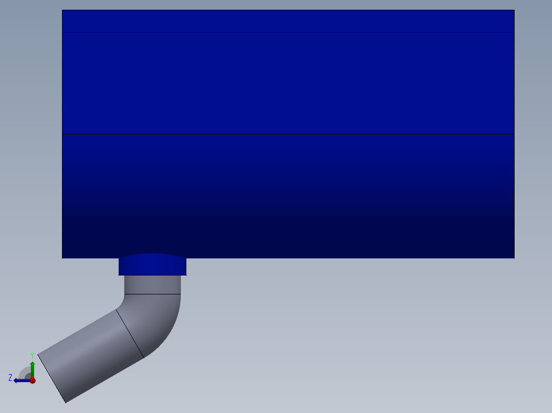 简易螺旋给料机构3D数模图纸 Solidworks设计右视图