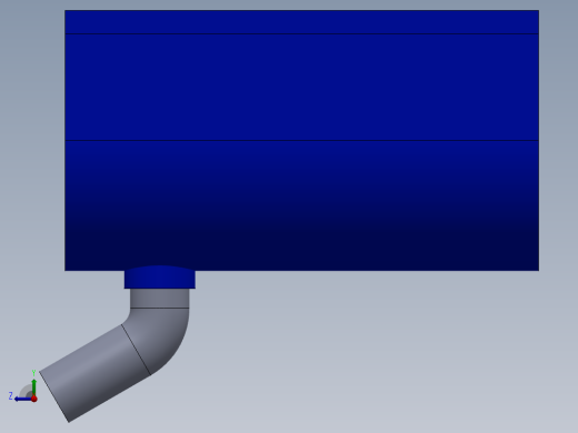 简易螺旋给料机构3D数模图纸 Solidworks设计右视缩略图