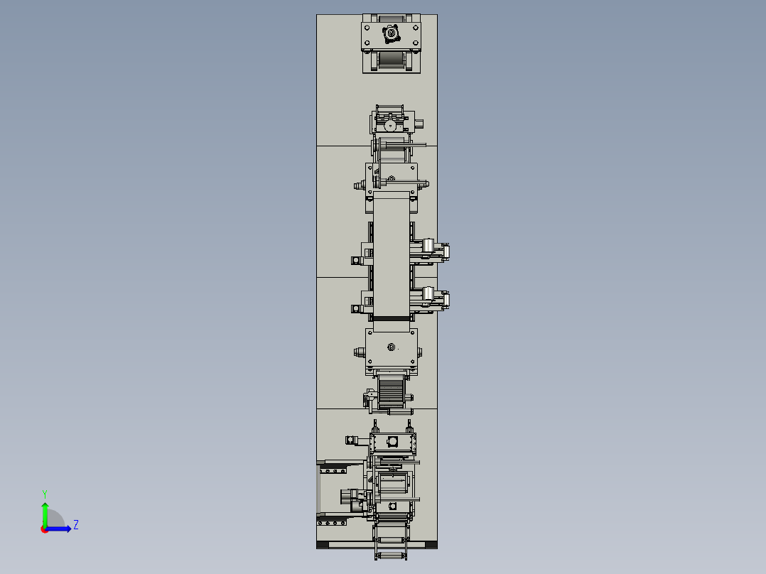 FFC非标贴合机3D模型左视图