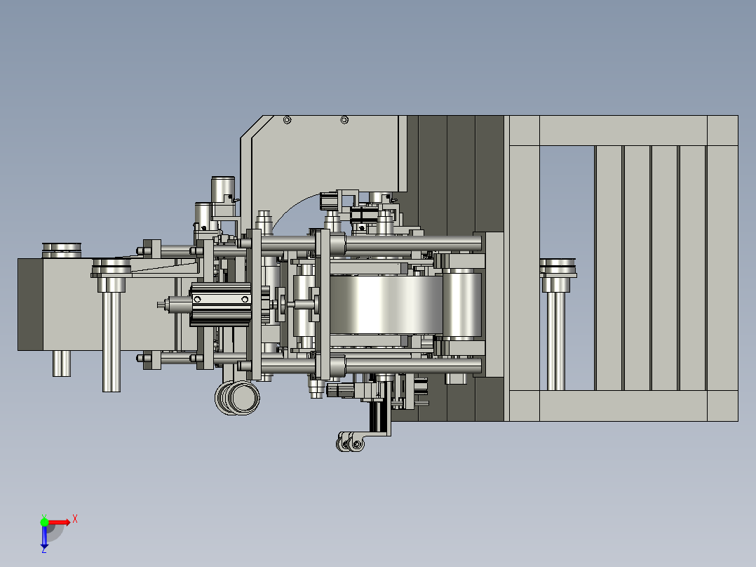 FFC非标贴合机3D模型俯视图