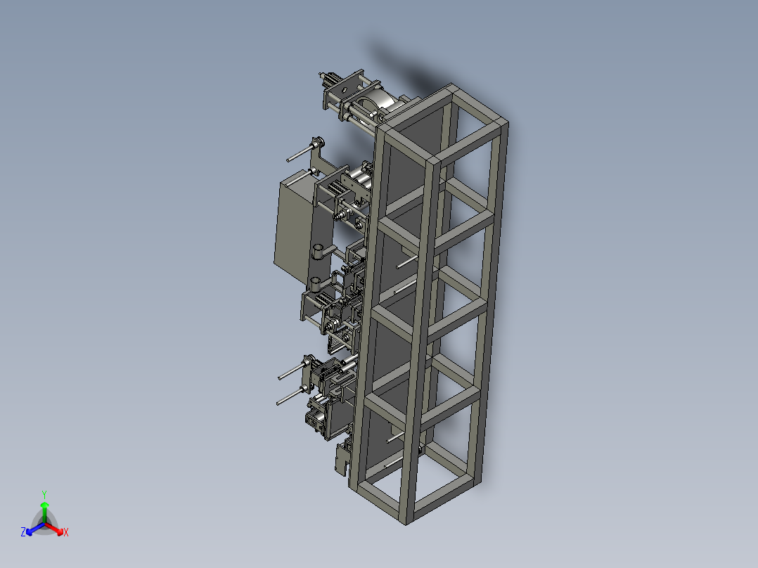 FFC非标贴合机3D模型正等轴测图