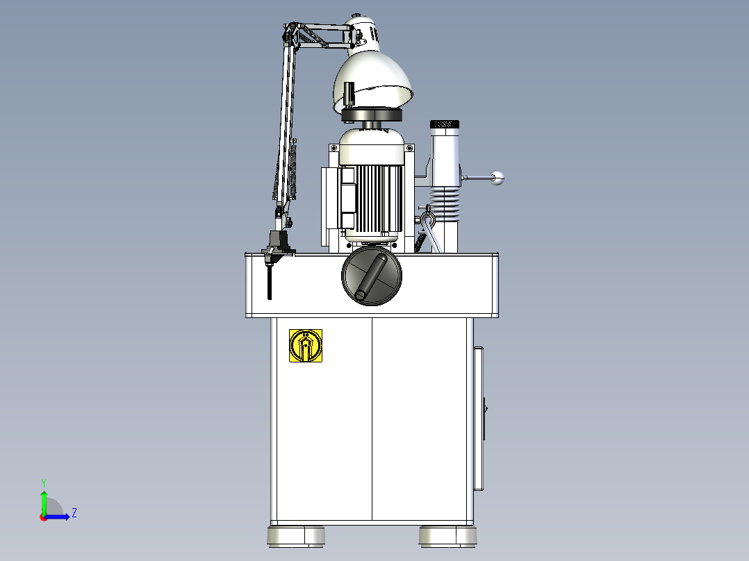金刚石锯片磨床左视图
