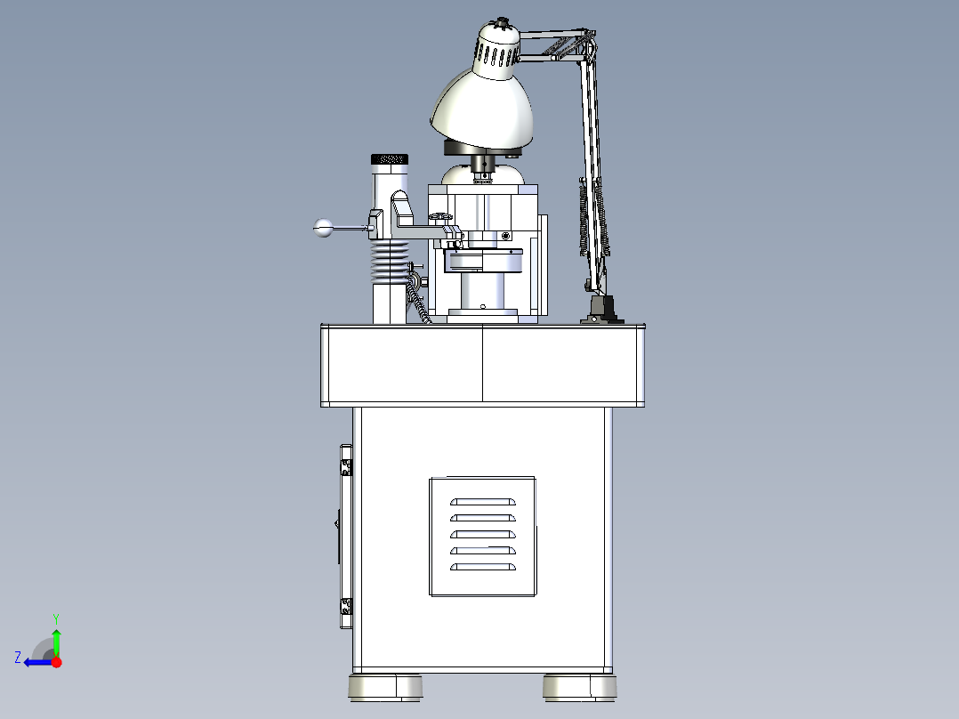 金刚石锯片磨床右视图