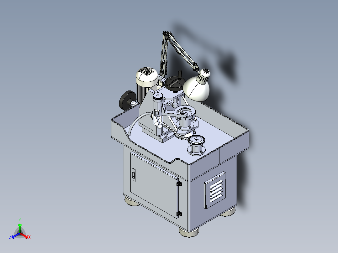 金刚石锯片磨床正等轴测图