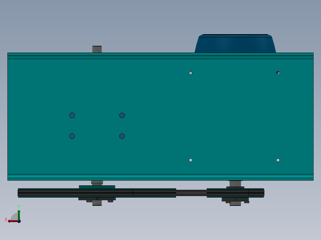 带模型树的挖掘机3D模型后视图
