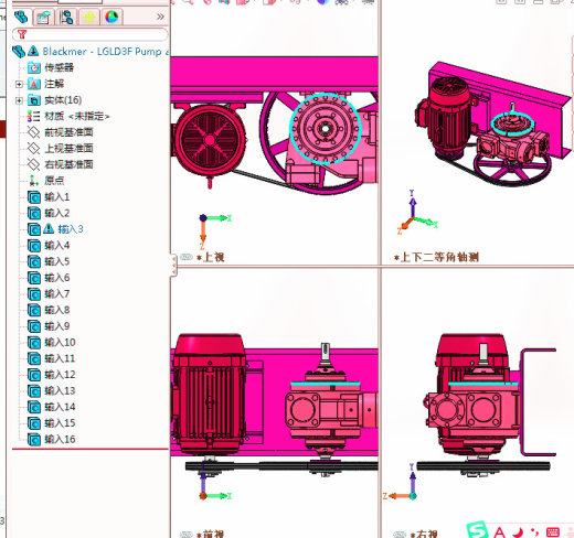 带模型树的挖掘机3D模型缩略图