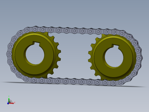 齿轮与链条装配