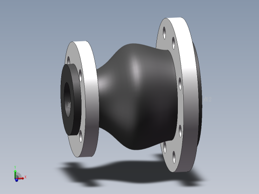 同心异径橡胶接头 法兰碳钢镀锌 DN80-DN400