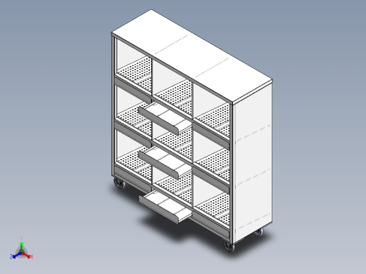 钣金柜正等轴测缩略图
