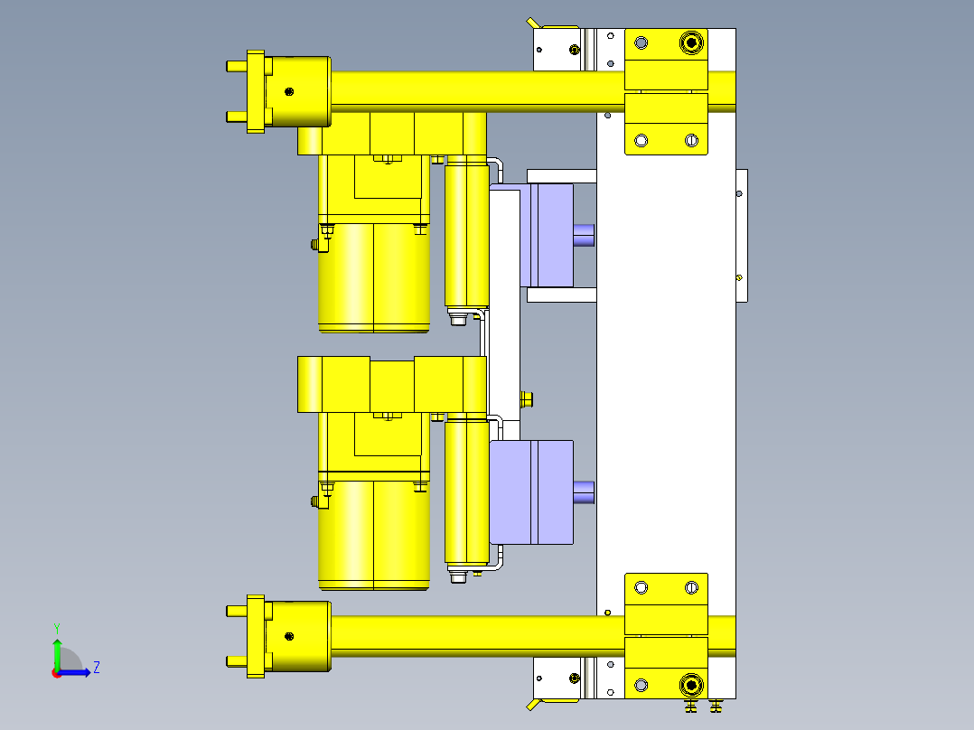 流水线机械臂左视图