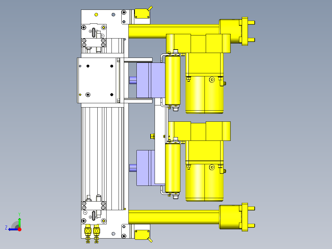 流水线机械臂右视图