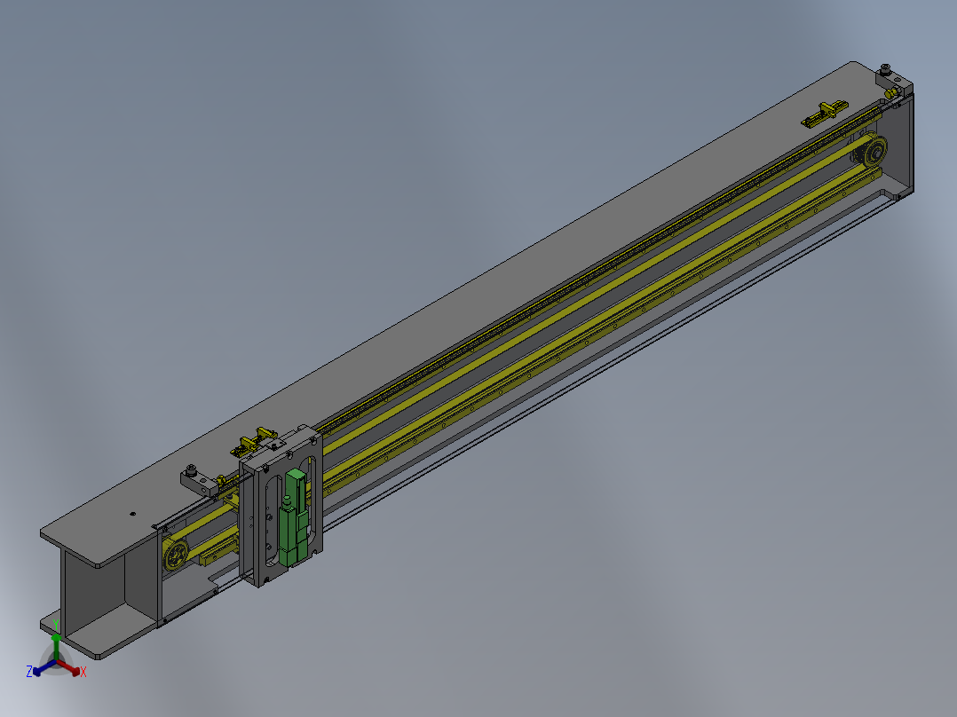 M11线性滑台正等轴测图