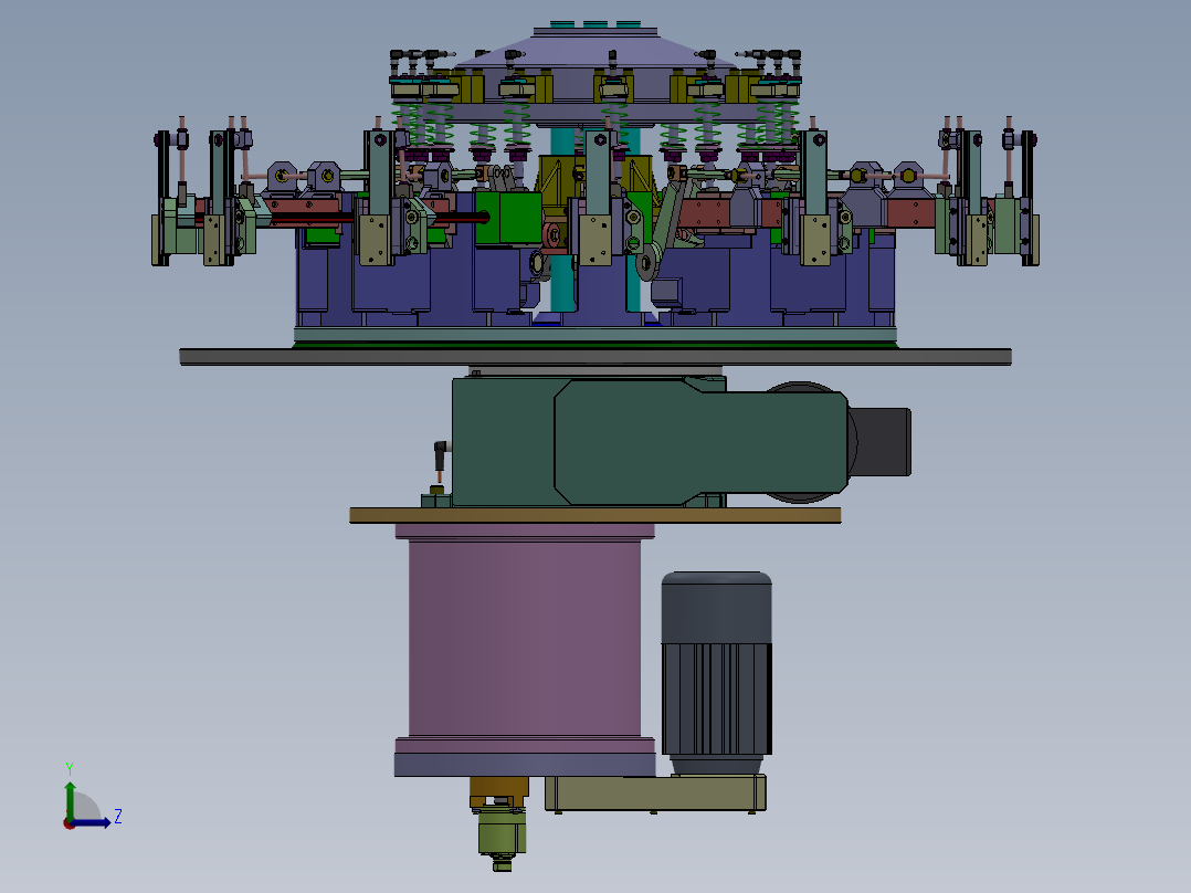 自动装配系统 3D图纸 左视图