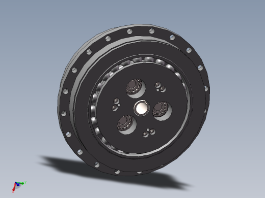 RV25减速机3D图机器人谐波RV减速机3d图纸