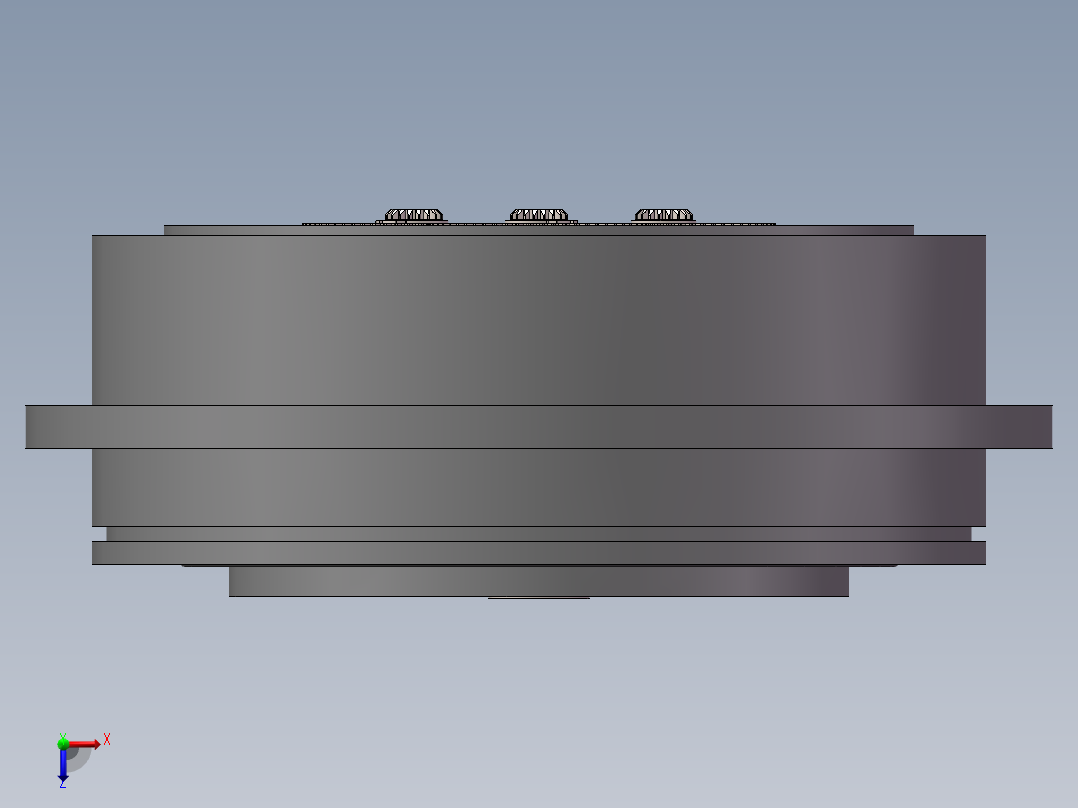 RV25减速机3D图机器人谐波RV减速机3d图纸俯视图