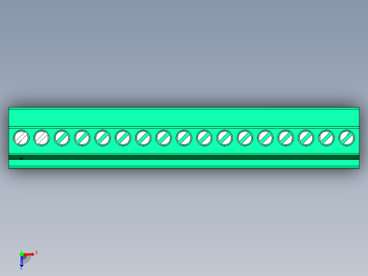 DEGSON 15EDG 系列 3.5mm 插拔式接线端子 FullPack-15EDGKB-3.5-17P-14-00AH俯视缩略图