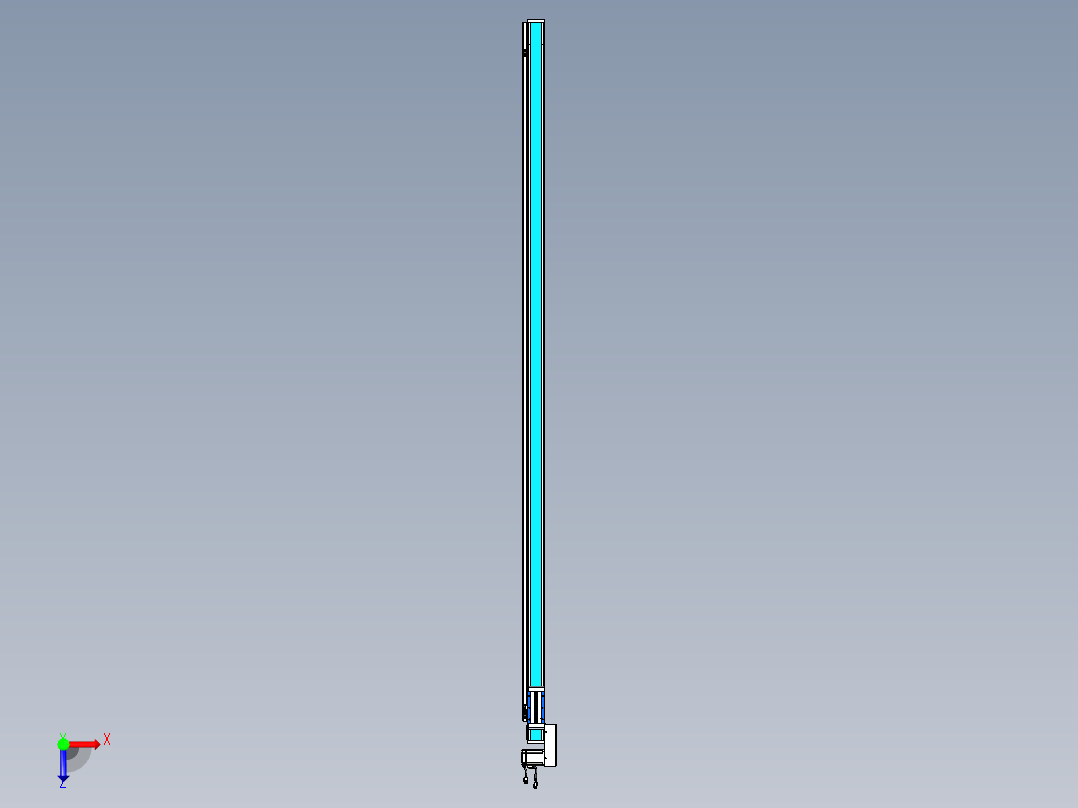威洛博LB.GB同步带传动--欧规系列LB6A-L65-S2500-BL俯视图