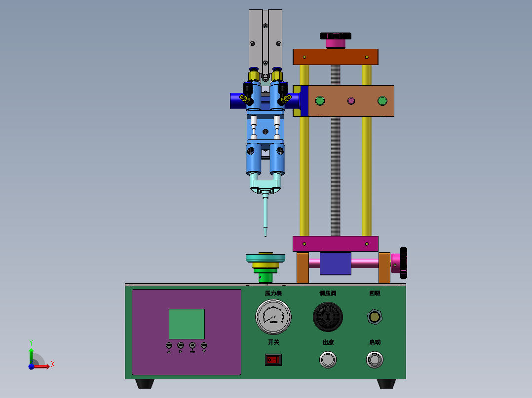 针筒搅拌器前视图