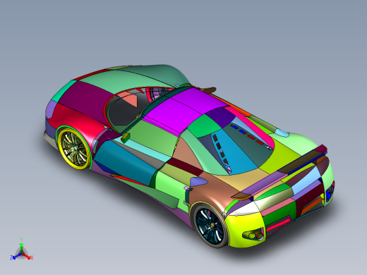 双人V8发动机超级跑车